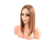 Toupet de cheveux humains for femmes 5 "x 6", perruques à base de dentelle suisse nouées à la main de 14 pouces, aspect naturel, perruque à clipser for cheveux clairsemés(Color 6)