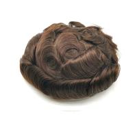 Toupet Homme 100% vrais cheveux humains système de dentelle toupet for hommes 8x10 pièces de cheveux hommes remplacement postiche européenne Système Remplacement Cheveux(Dark Brown)