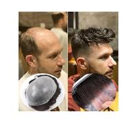 Toupet Homme Prothèse capillaire en cheveux humains 0,06 mm PU peau fine hommes postiche système de remplacement de cheveux européens nœuds en boucle en V postiches for hommes perruque masculine Systè