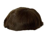 Toupet pour hommes Nouvelle perruque en dentelle suisse - Cheveux humains en dentelle autour de la perruque en PU for hommes Toupee invisible for ligne de cheveux 130% de densité de cheveux Postiches