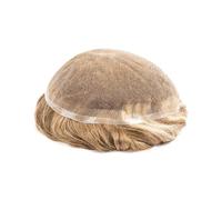 Toupet pour hommes Postiche for hommes pleine base de dentelle française toupet cheveux humains for double noeud point culminant Toupet pour hommes