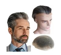 Toupet pour hommes postiches Toupet pour hommes Prothèse de cheveux humains pour hommes Dentelle suisse Système de remplacement de cheveux Unités de base 10 x 8 Perruque pour hommes (1B20)