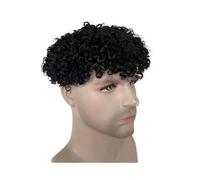 Toupet pour hommes Toupet en dentelle complète for hommes, remplacement de vrais cheveux humains, postiche bou Natural Color)