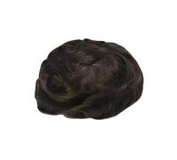 Toupet pour hommes Unité de système prothèse capillaire OCT cheveux humains perruque toupet avant dentelle 6 pouces for hommes(2)
