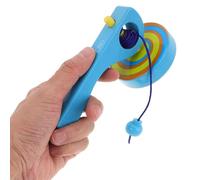 Toupie à Ficelle avec Poignée en Bois 3 Pièces pour Garçon et Filles | Coordination, Divertissement Préscolaire, Format Léger et Compact, Lot de 3 avec Cordon et Poignée Couleur Aléatoire