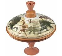 Toupie a pression en metal Dinosaure Multicolore G