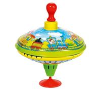 Toupie Bourdonnante Avec Poignée En Bois Verte