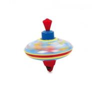 Toupie Bourdonnante en Métal Goki - Jouet d'antan pour la motricité des mains - 14,5 cm de haut