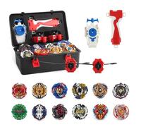 Toupie Burst Set, 12 Pièces Combat Toupies Metal Fusion, Toupie Metal Fusion Burst Turbo Blade Gyro Gyroscopes de Combat Jouet Set pour La Journée des Enfants, Pâques, Noël, Anniversaires