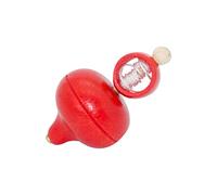 Toupie classique en bois avec cordon (rouge) 6420