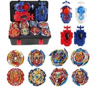 Toupie Gyros Turbo Set 8 en 1 Netoke - Combat 4D avec Lancement