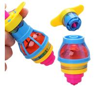 Toupie Lumineuse pour - Lanceur Gyroscope 6 x 10,5 cm | Toupie rotative colorée avec Lancement d'éjecteur, Jouet Portable pour intérieur et extérieur, Cadeau d'anniversaire