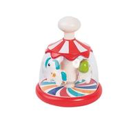 Toupie Manège Push & Tumble Eléphants - Rouge et blanc - Dès 6 mois