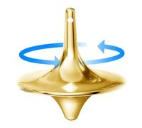 Toupie précise argentée - Toupie en métal de précision de qualité supérieure, Jouets gyroscopiques de Bureau à équilibre Parfait | Petit Jouet Fidget Vintage en de Zinc, décoration de Jouet, t