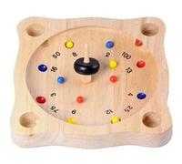 Toupie Roulette, jeux de la roulette en bois Ivoire G
