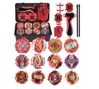 Toupies Turbo, De Gyroscopes 4D Set, 12 ToupieTurbo et 3 Lanceurs, Cadeaux pour Enfants,HHONG