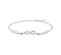 TOUPOP Bracelet pour femme en argent 925 avec signe de l'infini - Réglable - Pour la Saint-Valentin, la fête des mères, un anniversaire, Noël - Cadeau pour elle, femme, petite amie, maman, Eine Grösse