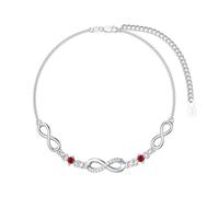 TOUPOP Bracelet pour femme en argent 925 avec signe de l'infini - Réglable - Pour la Saint-Valentin, la fête des mères, un anniversaire, Noël - Cadeau pour elle, femme, petite amie, maman, Eine Grösse