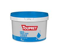 Toupret BCELIP04 Enduit pour Lisser Pâte Pot 4 Kg prêt à l'emploi, Blanc