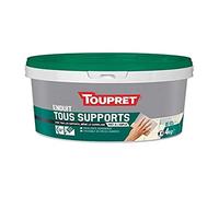 Toupret BCUNIP04 Enduit Tous Supports 3 en 1 Pot 4 Kg prêt à l'emploi, Blanc