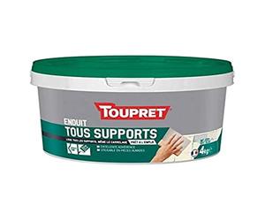 Toupret BCUNIP04 Enduit Tous Supports 3 en 1 Pot 4 Kg prêt à l'emploi, Blanc