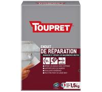Enduit de rebouchage r?paration ma?onnerie ext?rieur poudre 1.5kg TOUPRET