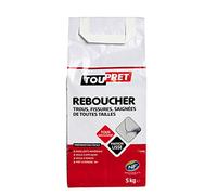 Toupret LSREB05 Reboucher poudre 5 Kg, Blanc