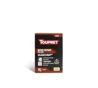 Toupret Mastic de réparation pour bois - Poudre de bois à séchage rapide haute résistance - Remplit les trous et gouges profonds, poncable, peut être peint, intérieur/extérieur - Bois naturel - 1 kg