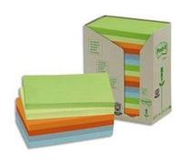Tour 16 blocs 100f 76 x 127mm 100% recyclé. Coloris assortis gris,bleu,vert clair,vert mousse G