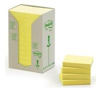 Tour 24 blocs 100f 38 x 51mm 100% recyclé. Coloris jaune G