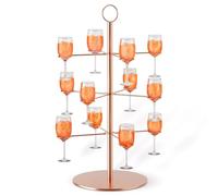 Tour à Boissons, Tour Aperol Champagne Amovible, 3 éTages, 12 Verres Support à Cocktails Aperol Tree, Support MéTallique Sarti Verres à ApéRitif Tum Pour FêTes, Mariages, Bars, Maison