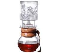 Tour à café froid, Machine à café infusion froide, machine faite la main avec goutteur réglable, en verre amovible for maison et le bureau