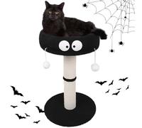Tour à Chat avec griffoir, Meuble épais et résistant à l'usure, Comprenant Un Poteau, Un lit Moelleux et des Boules suspendues, Accessoire Multi-usages Confortable pour Animaux de Compagnie