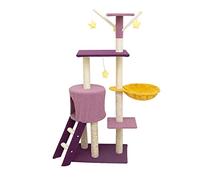 Tour à Chat Cadre d'escalade for Chat, litière for, Arbre à, Une Grande étagère for, Planche gratter for, Plateforme de Saut, griffoir for, Fournitures for(Purple)
