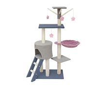 Tour à Chat Cadre d'escalade for Chat, litière for, Arbre à, Une Grande étagère for, Planche gratter for, Plateforme de Saut, griffoir for, Fournitures for(Blue)