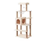 Tour À Chat Cadre D'escalade Pour Chat En Bois Massif Tour D'arbre À Chat Multifonctionnel Corde De Chanvre Griffoir Pour Chat Perchoirs Pour Chat Maison Pour Chat Arbre À Chat Arbre À Grimper(40*60*1