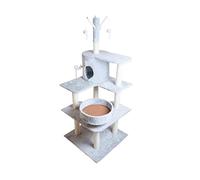 Tour À Chat Cadre D'escalade Pour Chat Tour D'arbre À Chat En Bois Massif Meubles D'intérieur Pour Chat Griffoir Pour Chat Support D'activité Pour Chat Avec Jouet Arbre À Chat Arbre À Grimper(A)
