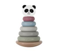 Tour à empiler panda en bois