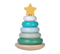 Tour à empiler sapin en bois noël rouge TU