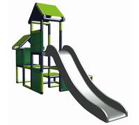 Tour à Grimper 6458 Gesa avec Toboggan Pour Tout Petit Avec Tunnel Rampant Mas