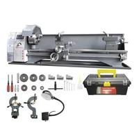 Tour à Métaux de Précision - VEVOR - 211x750 mm 50-2500 tr-min - Variable en Continu