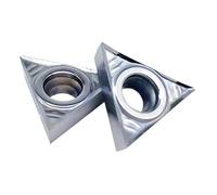 Tour à métaux en aluminium, outil de coupe avec insertion carbure CNC, TCGT090202 TCGT090204 TCGT090208 TCGT110202 TCGT110204 TCGT16T304, 10 pièces(TCGT090202 AK H01)