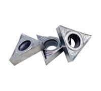 Tour à métaux en aluminium, outil de coupe avec insertion carbure CNC, TCGT090202 TCGT090204 TCGT090208 TCGT110202 TCGT110204 TCGT16T304, 10 pièces(TCGT090204 AK H01)