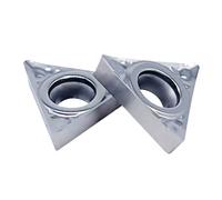 Tour à métaux en aluminium, outil de coupe avec insertion carbure CNC, TCGT090202 TCGT090204 TCGT090208 TCGT110202 TCGT110204 TCGT16T304, 10 pièces(TCGT110204 AK H01)