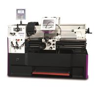 Tour à métaux hauteur des pointes 210 mm entre-pointes 1000 mm alésage 52 mm 4 kW 400V fonte + affichage digital Optiturn TH4210D 400V