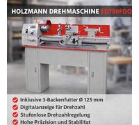 TOUR À MÉTAUX D'ÉTABIL AVEC VARIATEUR HOLZMANN ED750FDQ