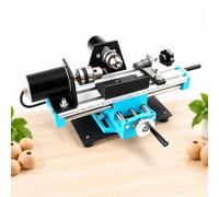 Tour À Métaux, Mini Tour Détabli 400 W 7000 Tr/min, Perceuse À Perles Pour Le Tournage Du Bois, Double Moteur, Contre-pointe En Aluminium Pour Petits Projets De Menuiserie
