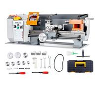 Tour à Métaux - VEVOR - Mini tour à métaux de Précision 178x356 mm 0-2200 tr-min Variable en Continu