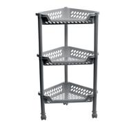 Tour à roulettes avec Paniers de Rangement - Argent