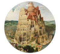 Tour Ancienne bâtiment Puzzle 1000 Pièces Papier pour Adultes Scène Historique Puzzle en Famille 1000pcs (67.5x67.5cm)